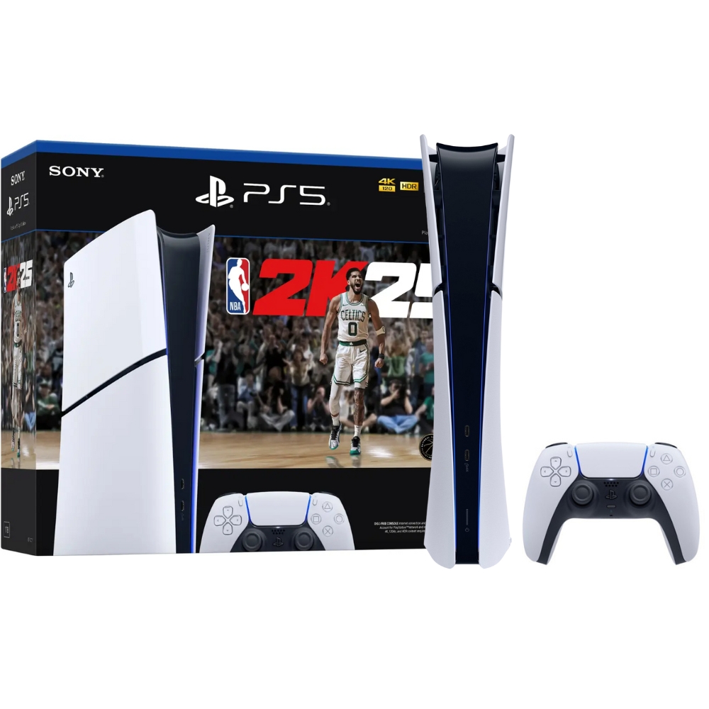 Consola Sony PlayStation 5 Slim CFI-2015 Digital 1TB SSD NBA 2K25 - Black/White